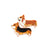 HandMade Corgi Brooch Polymer Clay Corgi Pin BY LiskaFlower - NAYOTHECORGI