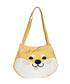 Shiba Head Shaped Canvas Shoulder Bag