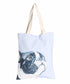 Frenchie Blue Canvas Bag