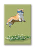 Corgi, Jumping Fridge Magnet BY PaperRussells