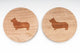 Pembroke Welsh Corgi Wood Cufflinks Gift For Him BY WoodenAccessoriesCo - NAYOTHECORGI